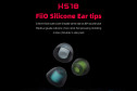 FiiO HS18 Silicone Ear Tips (6 Pairs)