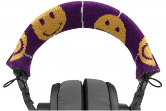 Misodiko Headphone Headband Cushion Cover Purple Pattern