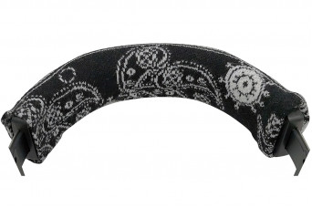 Misodiko Headphone Headband Cushion Cover Black Pattern