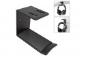 Black Headphone Hanger Stand for Desk or Wall