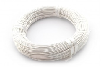 Teflon PTFE Coated Silver Plated Copper Wire (20/22AWG) - 1m Lot