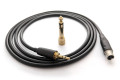 Ready-made OIDIO Shadow Cable for 3-pin mini-XLR Headphones - 1.5m 3.5mm/6.35mm