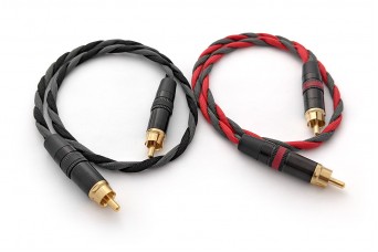 Ready-made OIDIO Mongrel RCA Cable Pair with Rean Connectors - 0.5m