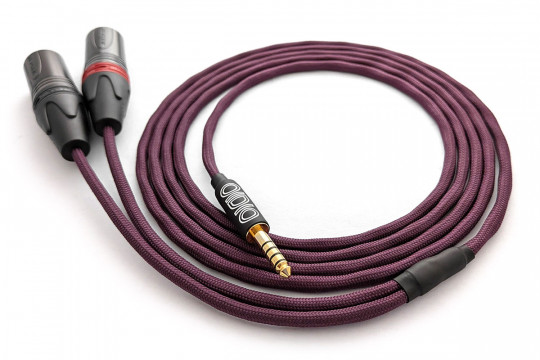 OIDIO Pellucid-PLUS Balanced Interconnect Cable for 4.4mm TRRRS to dual 3-pin XLR