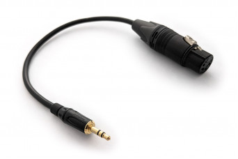 Ready-made OIDIO Shadow Adapter Cable - 4-pin Female XLR to 3.5mm Male