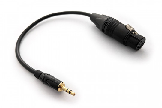 Ready-made OIDIO Shadow Adapter Cable - 4-pin Female XLR to 3.5mm Male