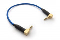 Ready-made OIDIO Pellucid-PLUS Interconnect Cable - 25cm 3.5mm Angled to 3.5mm Angled