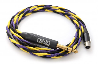 Ready-made OIDIO Mongrel Cable for 3-pin mini-XLR Headphones - 1.5m 6.35mm