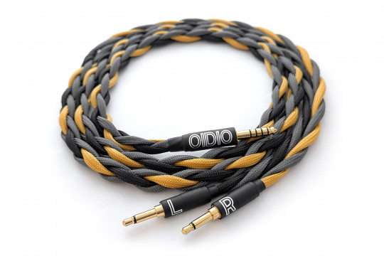 Ready-made OIDIO Mongrel Cable for Dual 3.5mm Headphones - 1.25m 3.5mm