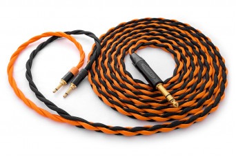 Ready-made OIDIO Mongrel Cable for Various Dual 3.5mm Headphones - 3m 6.35mm