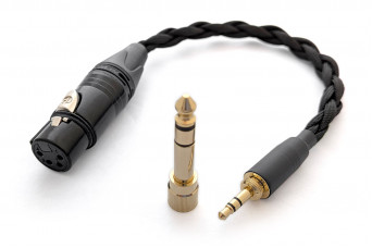 Ready-made OIDIO Mongrel Adapter Cable - 0.25m Female XLR to 3.5mm/6.35mm Jack