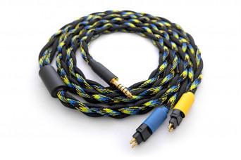 Ready-made OIDIO Mongrel Cable for Sennheiser HD600, HD650 & HD660S Headphones - 1.25m 4.4mm