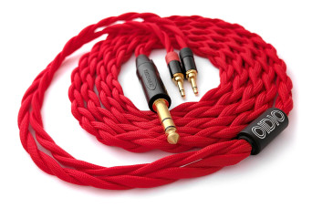 Ready-made OIDIO Mongrel Cable for Various Dual 3.5mm Headphones - 2m 6.35mm