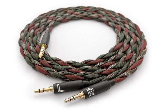 Ready-made OIDIO Mongrel Cable for Various Dual 3.5mm Headphones - 1.5m 4.4mm