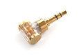 ddHiFi DJ35AG Adapter - 2.5mm TRRS Female to 3.5mm TRS Male - Gold