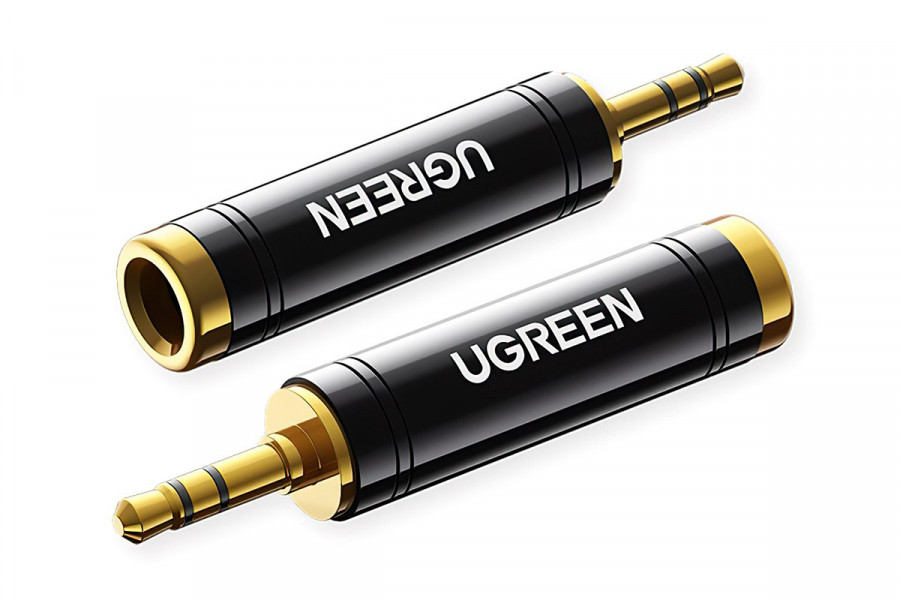 Cirex Gold-Plated 3.5mm Socket To 6.5mm Male Jack Audio Stereo Adapter